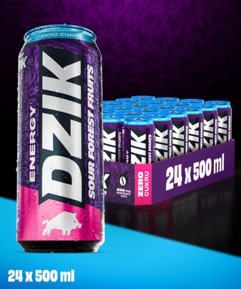 DZIK® ENERGY SOUR FOREST FRUITS 500ML