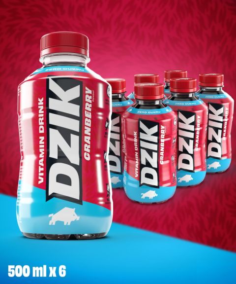 DZIK® VITAMIN DRINK CRANBERRY 500ml