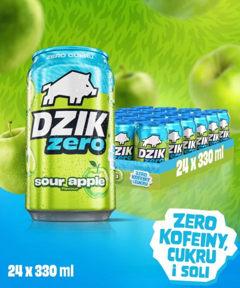 DZIK® ZERO SOUR APPLE 330ml
